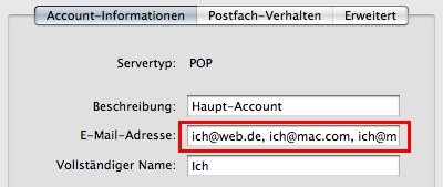 Mail Versender Adresse